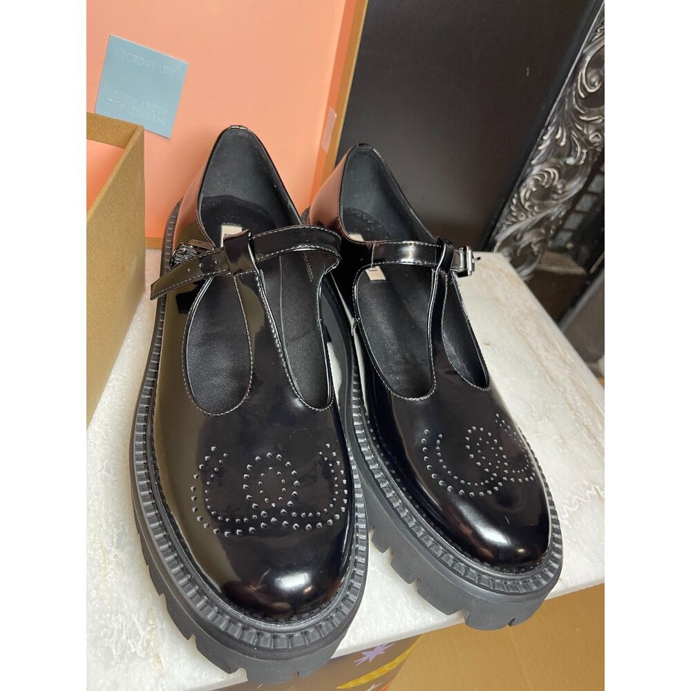 Bibi Lou  Leather Mary Janes loafers Size 41 (10-10US) Anthropologie
